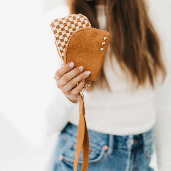 Wonderlust Woven Dual Pouch Wristlet Wholesale - NEW COLOR!
