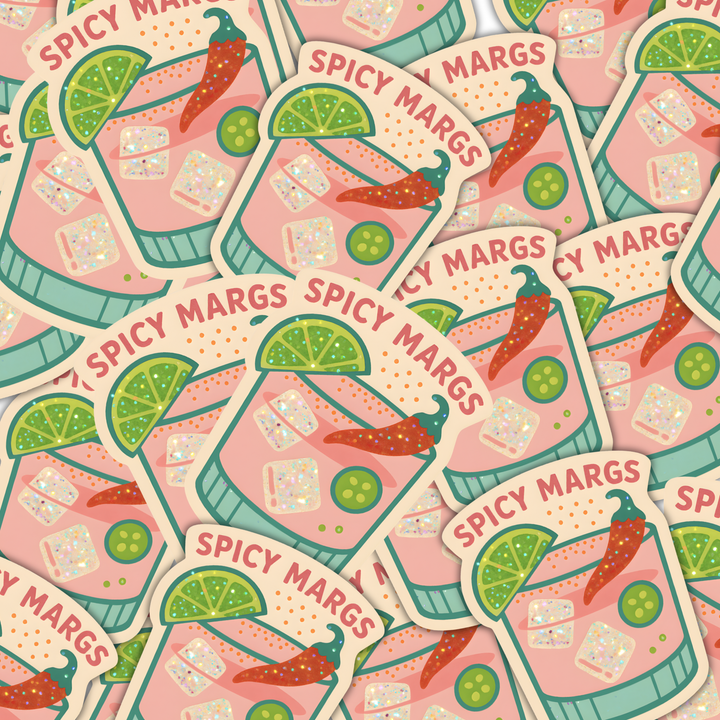 Spicy Margs Sticker – Cute Margarita Sticker