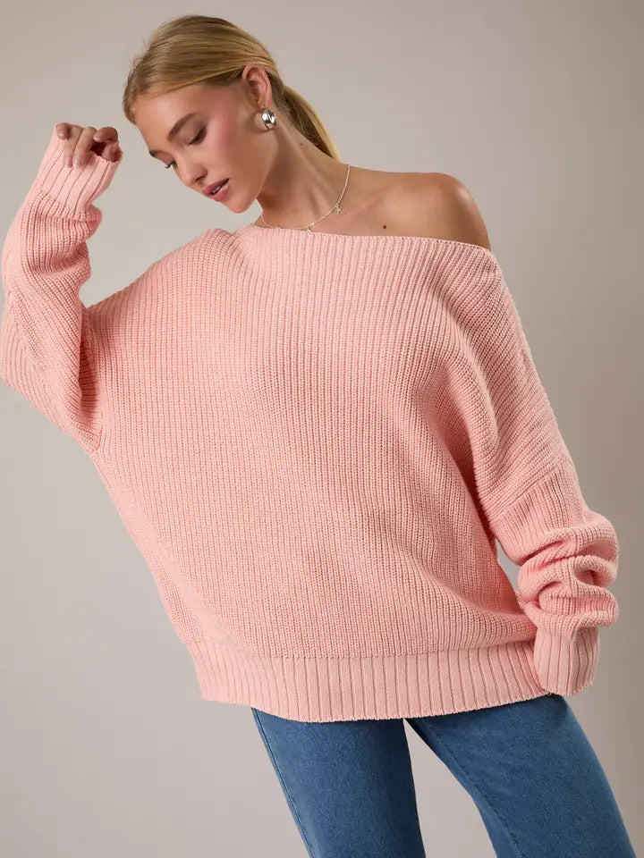 Funnel Neck Sweater Top