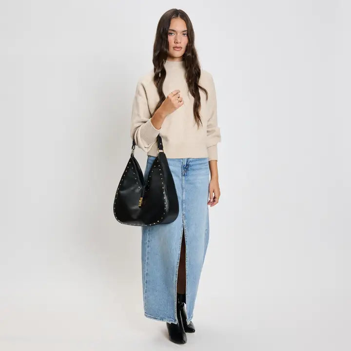 Olivia Studded Hobo Bag