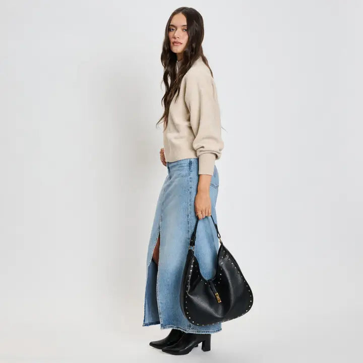 Olivia Studded Hobo Bag