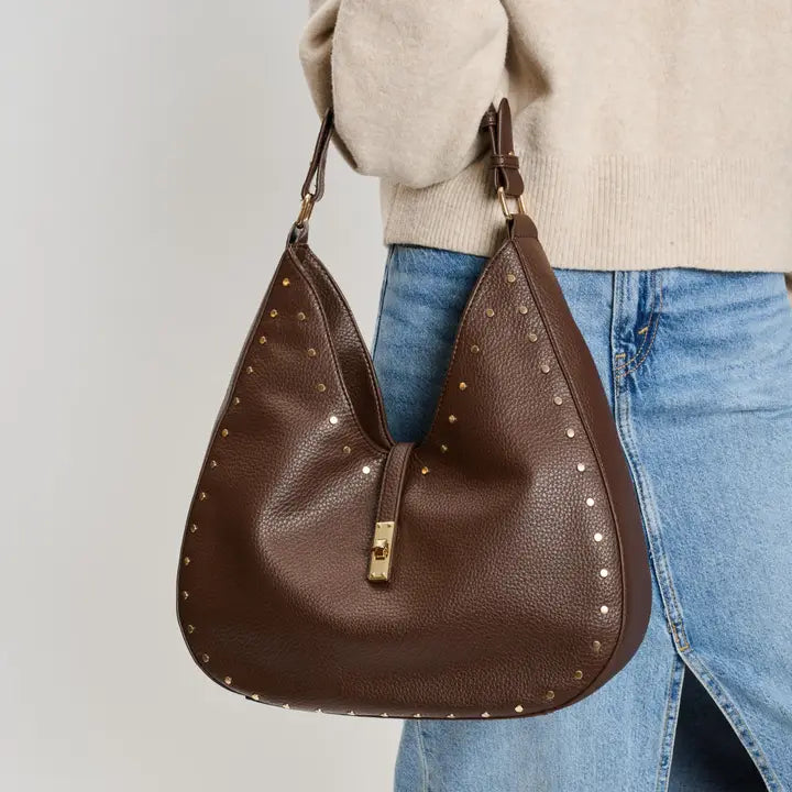 Olivia Studded Hobo Bag