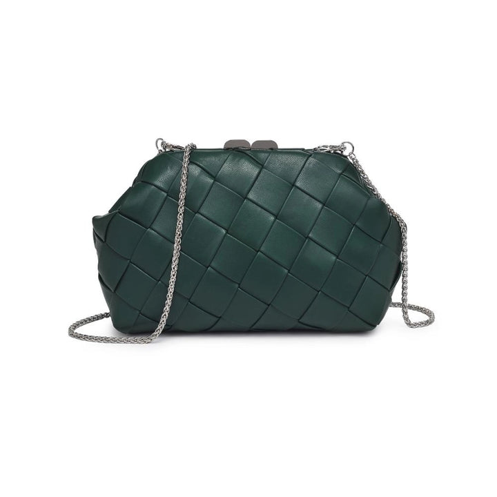 Pauline Woven Crossbody – Emerald Green