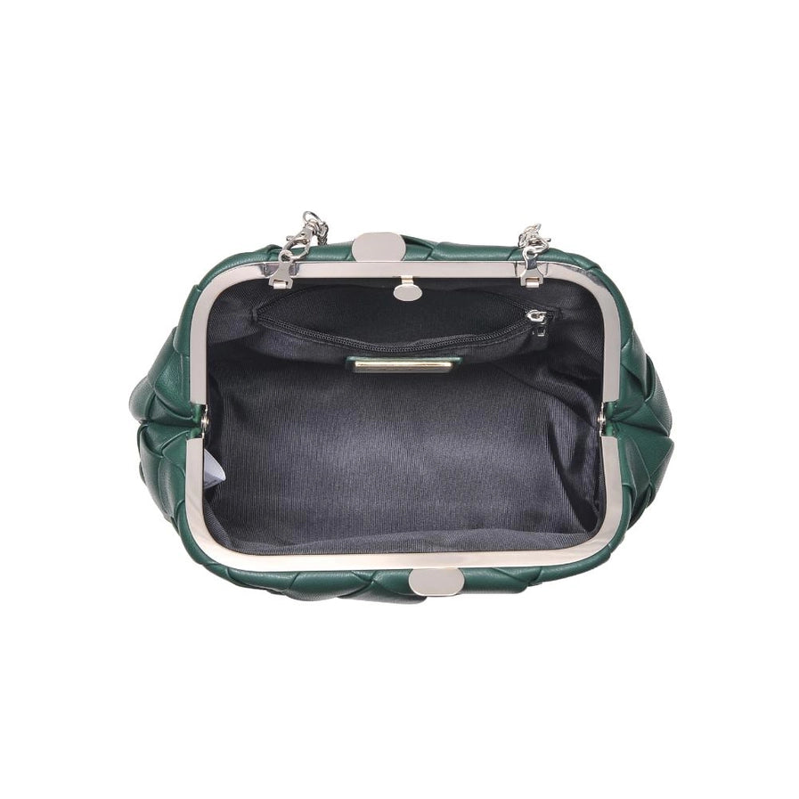 Pauline Woven Crossbody – Emerald Green