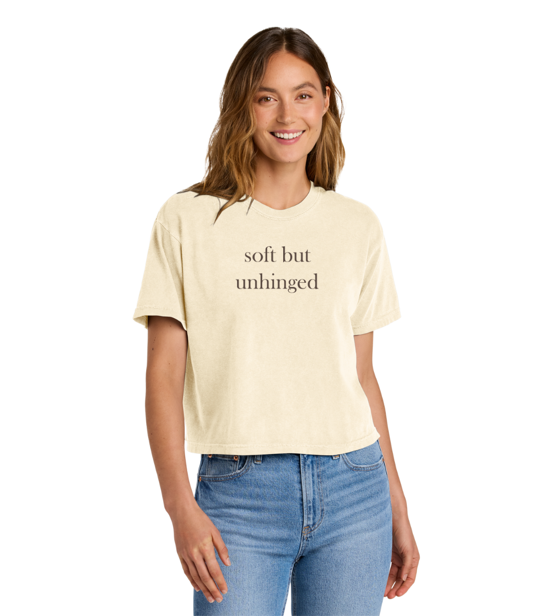 Soft But Unhinged Graphic Tee – Comfort Colors Boxy Tee
