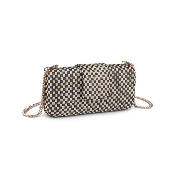 Sylvi Checkerboard Evening Bag