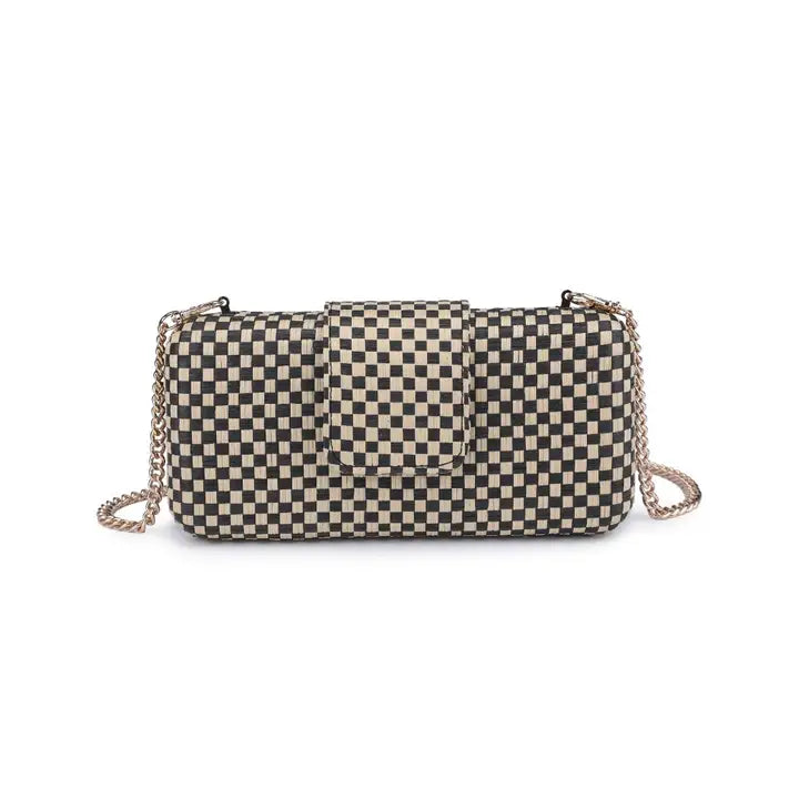 Sylvi Checkerboard Evening Bag