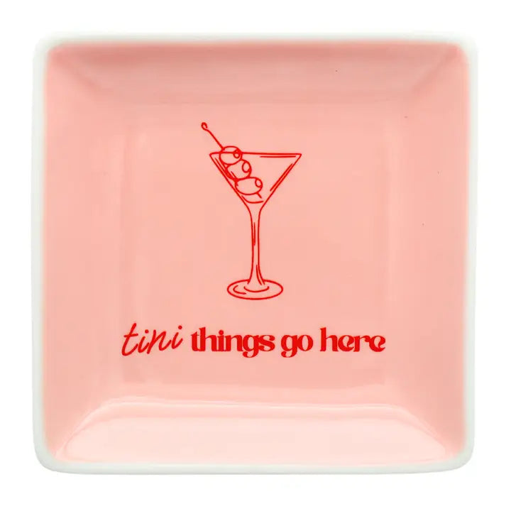 Tini Things Go Here Square Trinket Tray