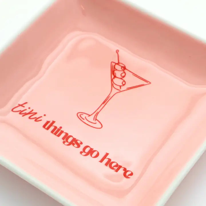 Tini Things Go Here Square Trinket Tray